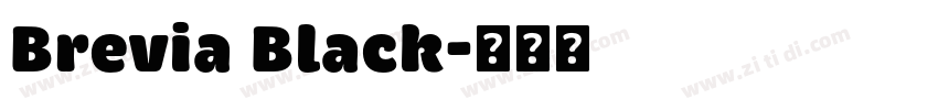 Brevia Black字体转换